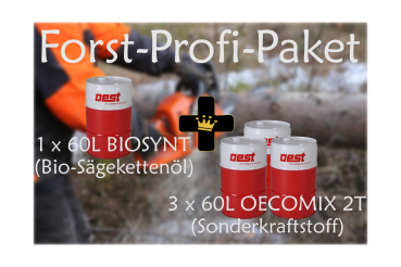 FORST-PAKET OEST XL mit OECOMIX und BIO-KETTENÖL